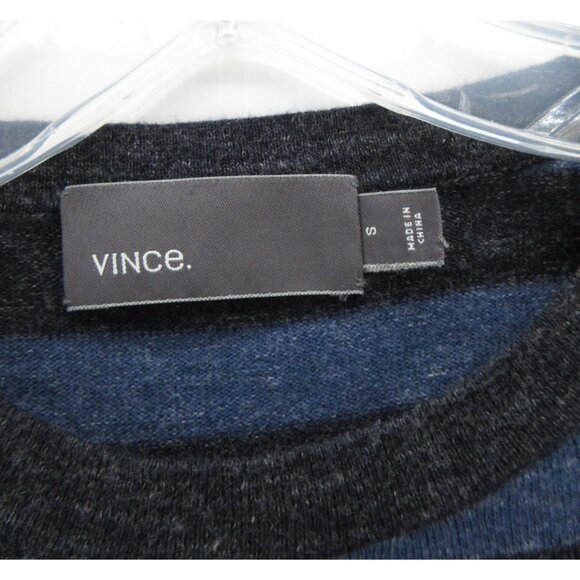 Vince Sweater Small Gray Cashmere Wool Blend Pullover Crewneck Knit - Picture 8 of 10